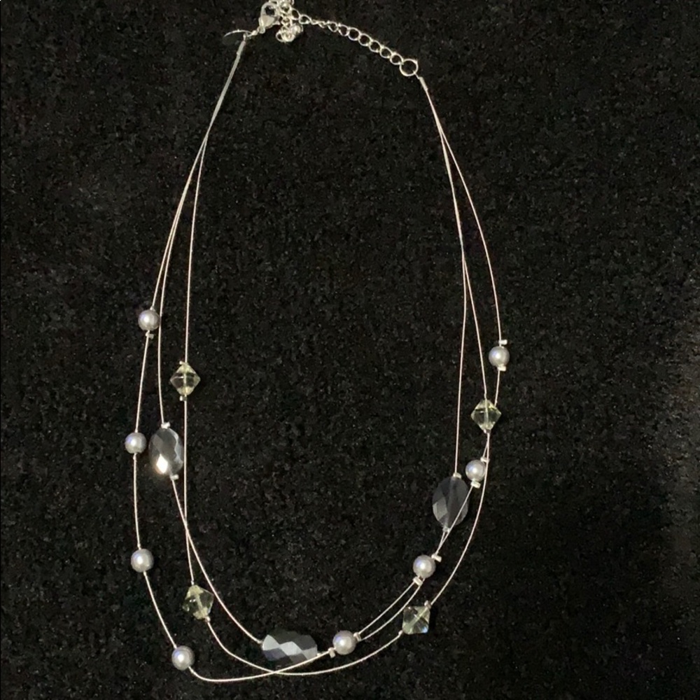 Lia Sophia - Triple Strand Beaded Necklace